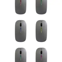 Мышь MB-2.4 беспроводная, оптическая, подсветка, 800-1600 dpi, USB, Bluetooth, серая