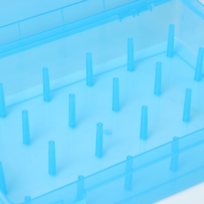 Органайзер для ниток, 24 ячейки, 28×19,5×6 см, цвет МИКС