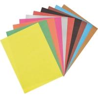 Бумага цветная 10л.10цв.А4 офсет (золото+сереб) Отличник