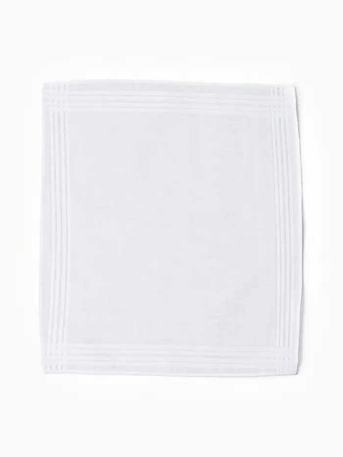 Набор носовых платков "Этель" White cotton 28х28 см - 6 шт, белый , хл 100%