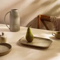 Блюдо сервировочное SL Home &laquo;Песчаный бриз&raquo;, 29.5&times;20 см, фарфор, бежевое