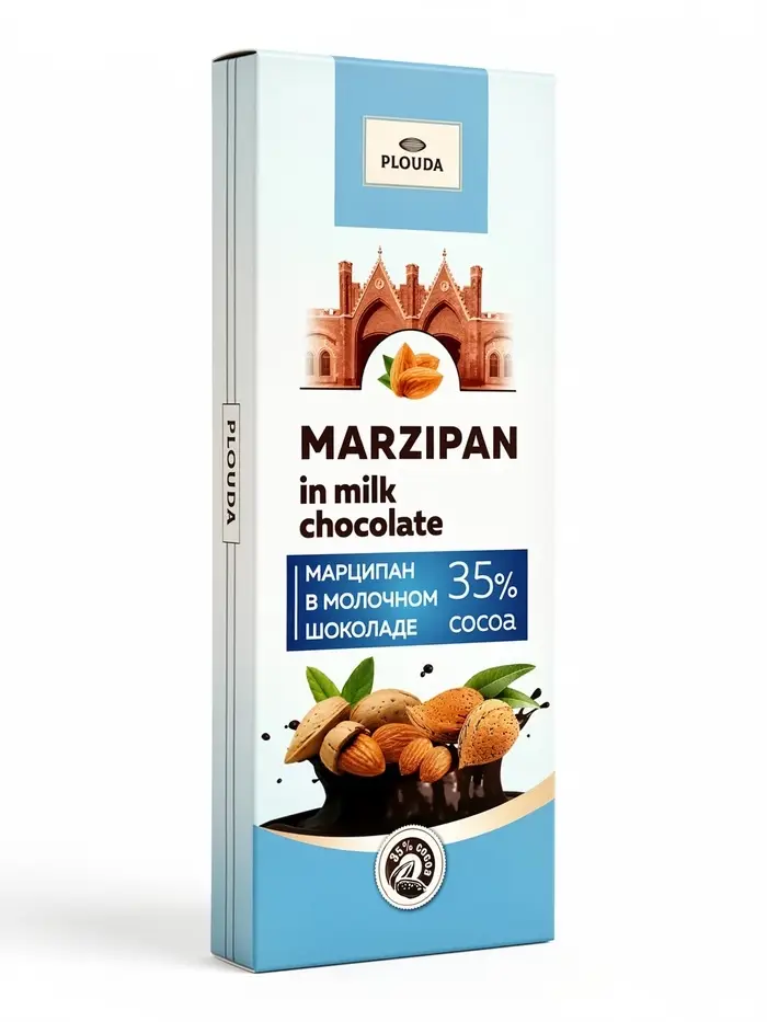 Конфеты &laquo;Марципан в молочном шоколаде&raquo;, Plouda, 85 г