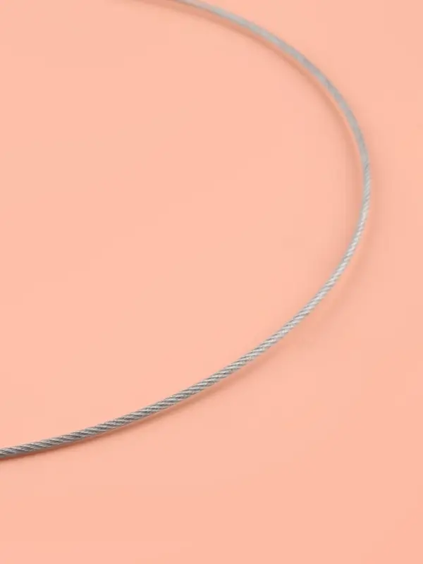 Спицы круговые, для вязания, с металлическим тросом, d=4 мм, 10/40 см