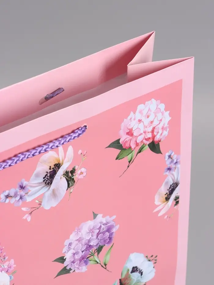 Пакет подарочный "Любви и счастья", ламинированный, 33 х 42,5 х 10 см