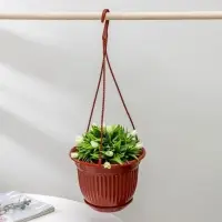 Кашпо для цветов &laquo;Венеция&raquo;, 5 л, с подвесом, коричневое