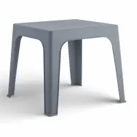 Стол садовый Decorona DeForma, 59.5&times;59.5&times;49.5 см, пластиковый, цвет дымчатый кварц