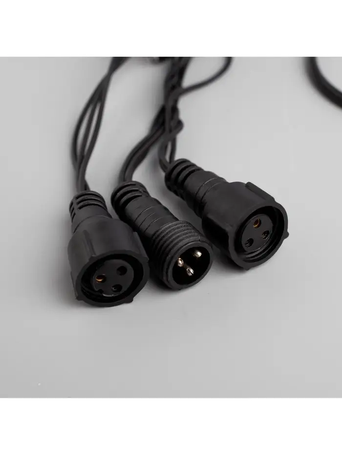 Гирлянда &laquo;Нить&raquo; 15 м, IP20, тёмная нить, 400 ламп, свечение мульти, 8 режимов, 220 В