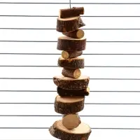 Игрушка для птиц и грызунов "Лесенка вверх" из дерева, 21 х 3 см