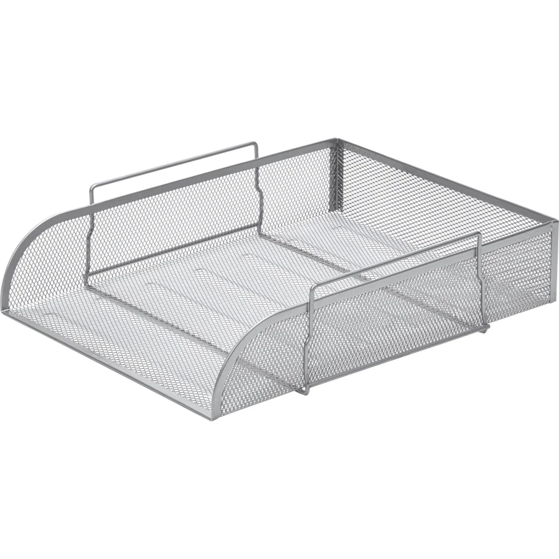 Лоток горизонтальный для бумаг Attache 83x340x268мм металл сетка серебр