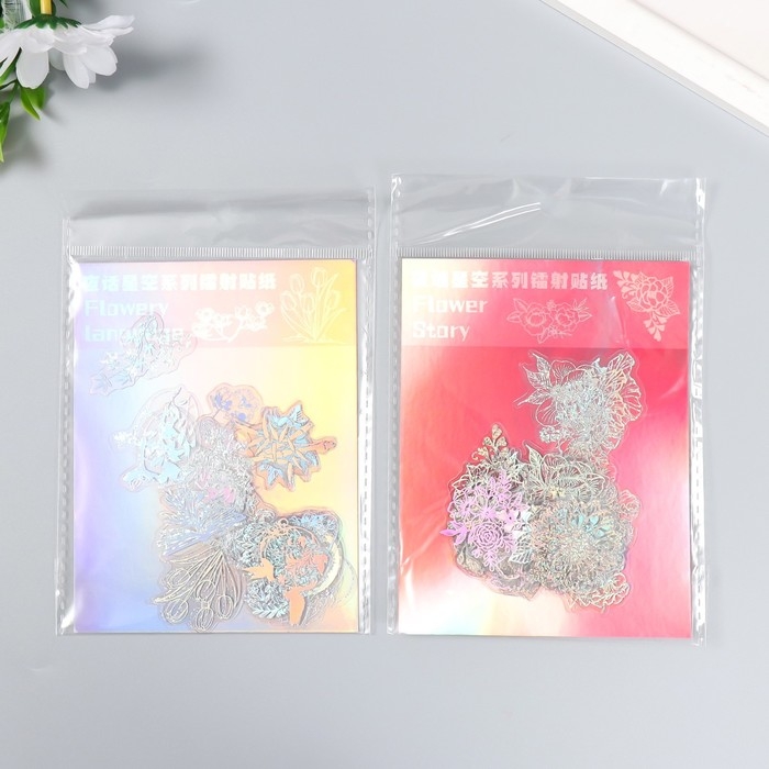 Набор наклеек Набор наклеек "Цветочный рассказ" 45 шт МИКС 8х13 см