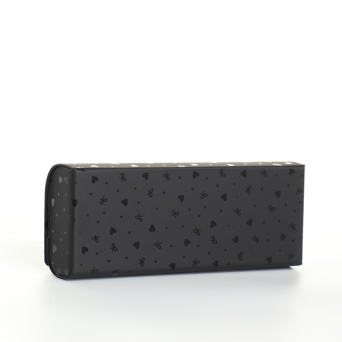 Футляр для очков на хлопушке, длина 15,5 см, цвет чёрный Футляр для очков на хлопушке, длина 15,5 см, цвет чёрный