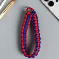 Брелок на карабине "Паракорд" шнур 0,5 см красно-синий 14,5х1,8х0,8 см Брелок на карабине "Паракорд" шнур 0,5 см красно-синий 14,5х1,8х0,8 см