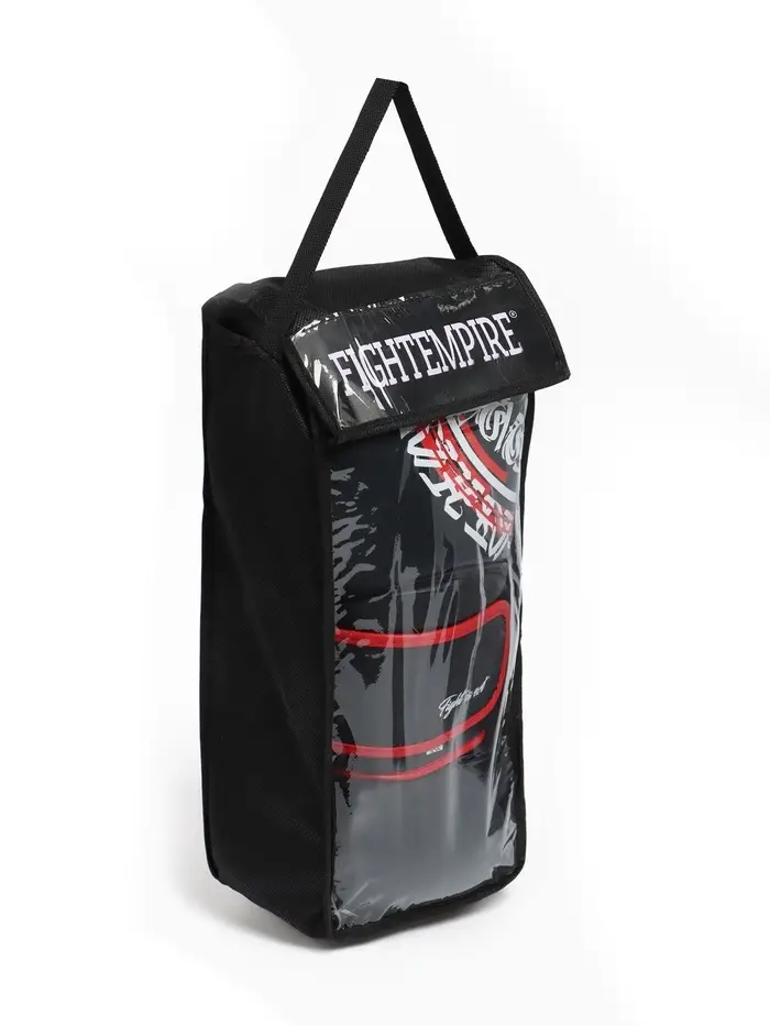 Боксерские перчатки FIGHT EMPIRE, ART, натуральная кожа, чёрные, размер 16 oz