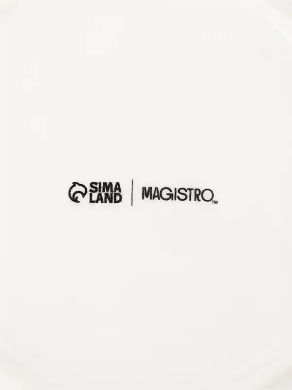 Блюдо для запекания Magistro &laquo;Флора&raquo;, d=15 см, фарфор, белое