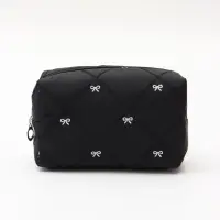 Косметичка кирпичик бантики, 19*8*10, черный