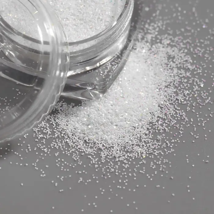 Блёстки для декора, мелкие, белые