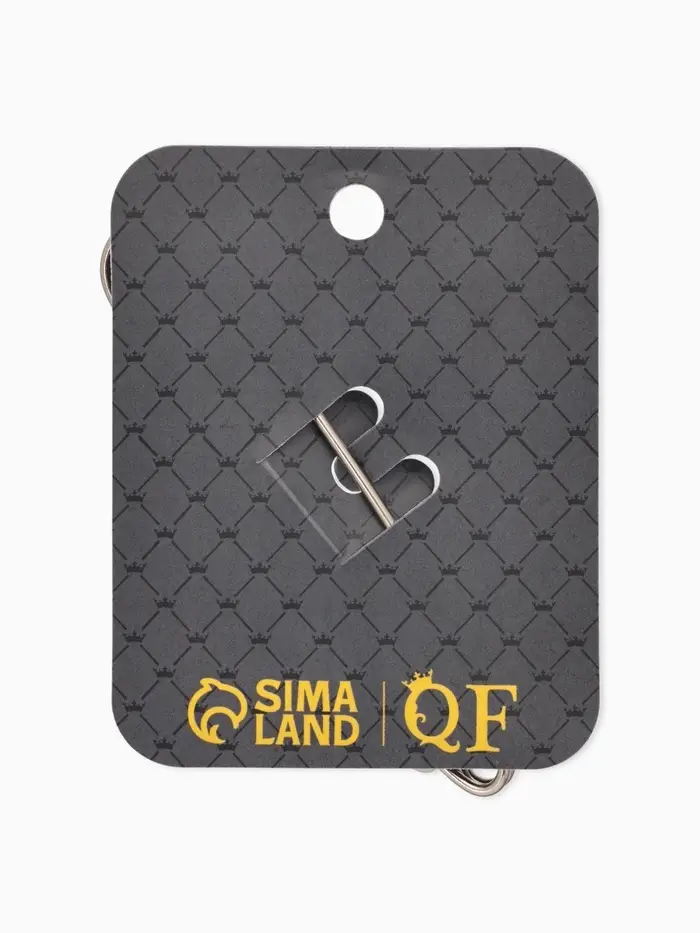 Булавка &laquo;Жемчужная дорожка&raquo;, 8 см (&plusmn; 0.5 см), белая в серебре