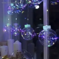 Гирлянда &laquo;Бахрома&raquo; 2.5&times;0.7 м, роса с насадками &laquo;Шарики&raquo;, IP20, серебристая нить, 150 LED, свечение мульти, 12 В