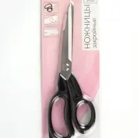 Ножницы закройные, скошенное лезвие, 9.5", 24 см, чёрные