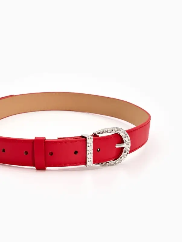 Ремень жен 05-01-02-01, Июнь2509, 3*0,3*110 см, без винта, пряж металл, 1 прокол, красный Ремень жен 05-01-02-01, Июнь2509, 3*0,3*110 см, без винта, пряж металл, 1 прокол, красный