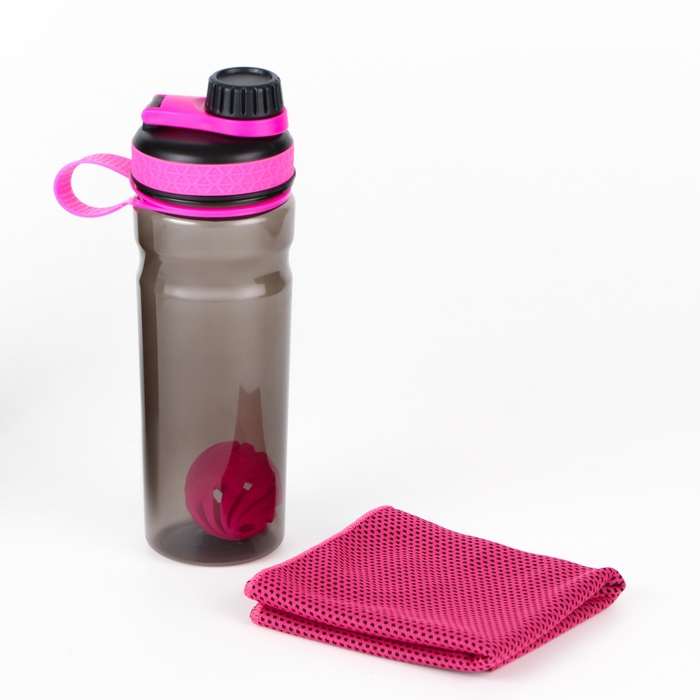 Набор 2 в 1 «Энергия»: шейкер 800 мл, охлаждающее полотенце из микрофибры 30 х 100 см Набор 2 в 1 «Энергия»: шейкер 800 мл, охлаждающее полотенце из микрофибры 30 х 100 см
