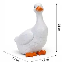 Садовая фигура из полистоуна &laquo;Утка&raquo;, 30&times;14&times;31 см, Greengo