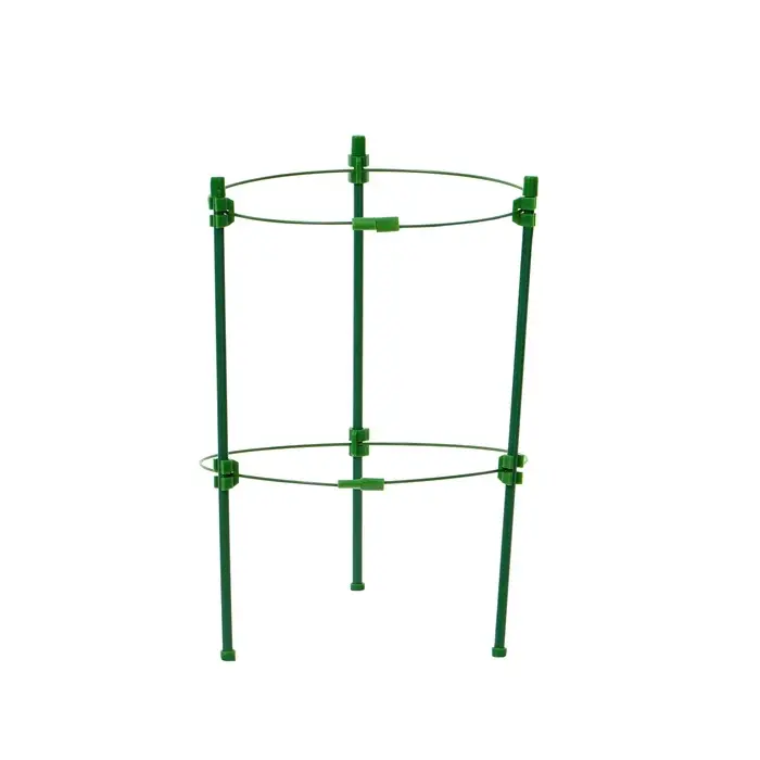 Кустодержатель, d=18 см, h=30 см, 2 кольца, металл, зелёный, Greengo