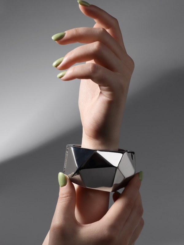 Браслет металл «Манжета» углы, цвет серебро Браслет металл «Манжета» углы, цвет серебро