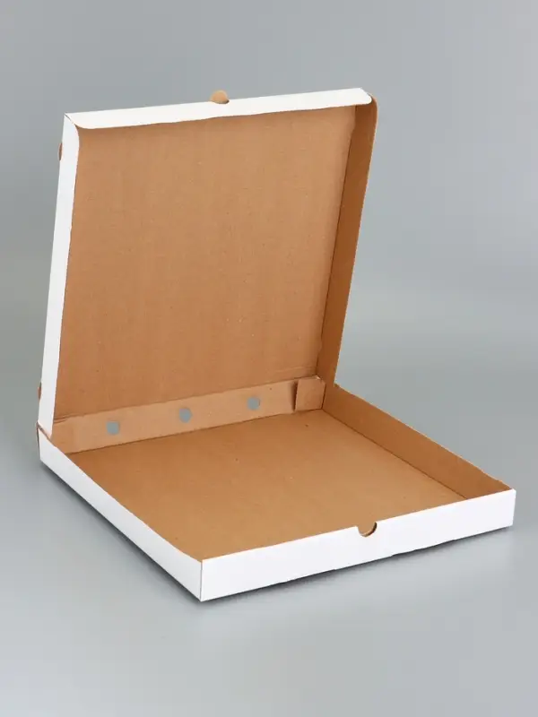 Коробка для пиццы, белая, 33&times;33&times;4 см