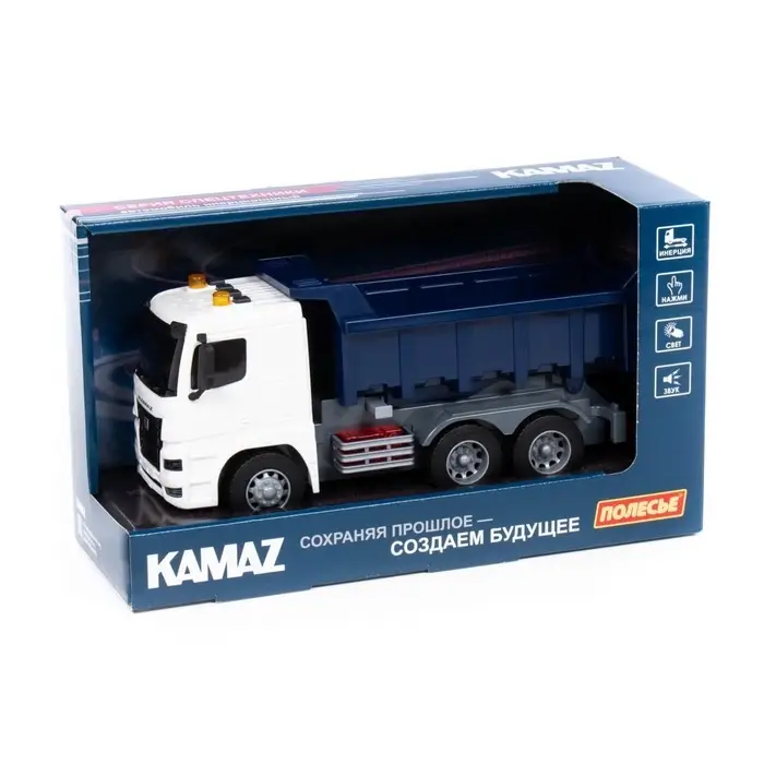 Автомобиль-самосвал инерционный Автомобиль-самосвал инерционный "KAMAZ" со светом и звуком 07750