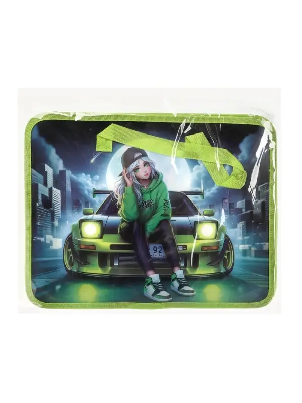 Папка с ручками &laquo;Ночь&raquo;, А4, пластиковая, 70 мм, 322&times;256 мм