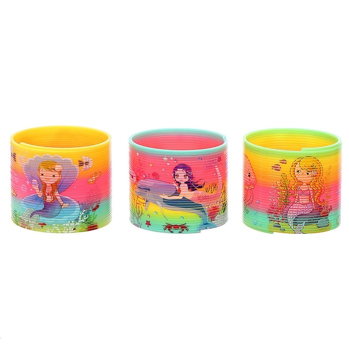 Пружинка радуга «Русалка», виды МИКС