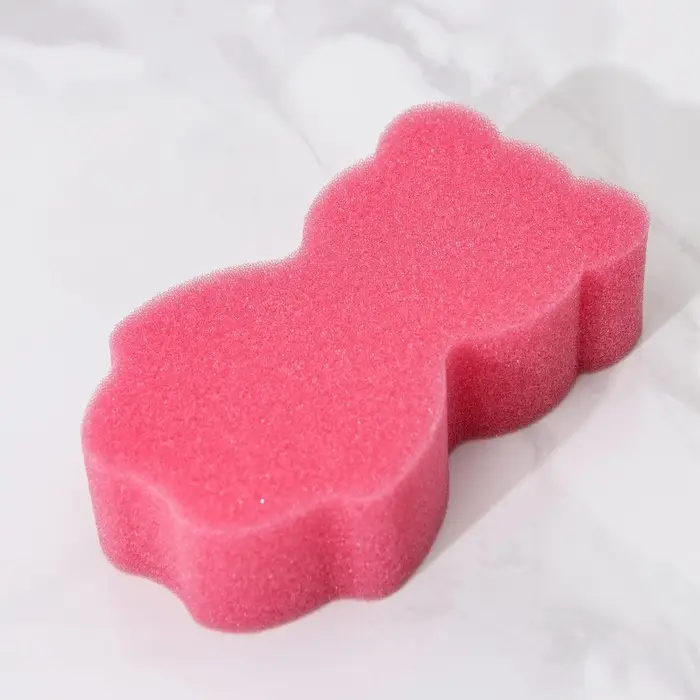 Губка для тела детская «Мишка», 14,5×9 см, МИКС