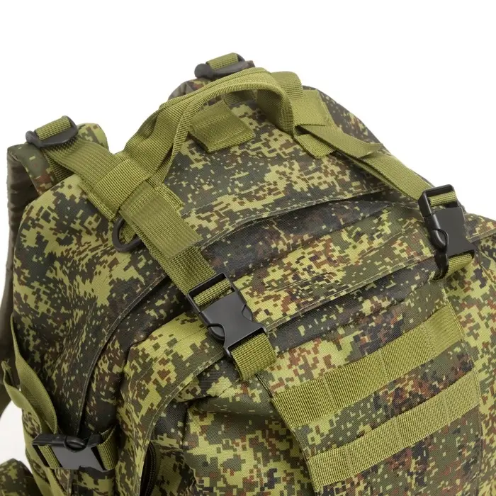 Рюкзак тактический туристический Storm tactic, 50 л, с карманами, расцветка пиксели, оливковый