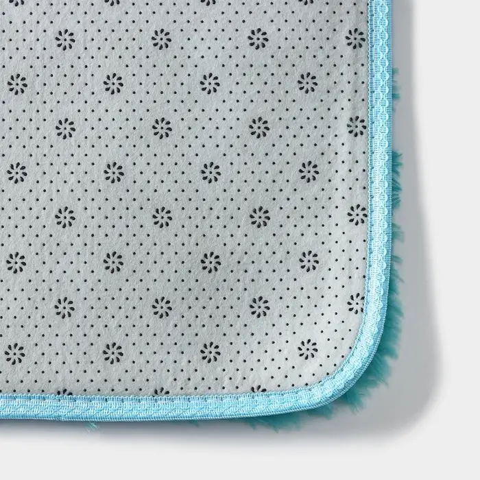 Коврик Доляна &laquo;Пушистик&raquo;, 50&times;80 см, лазурный