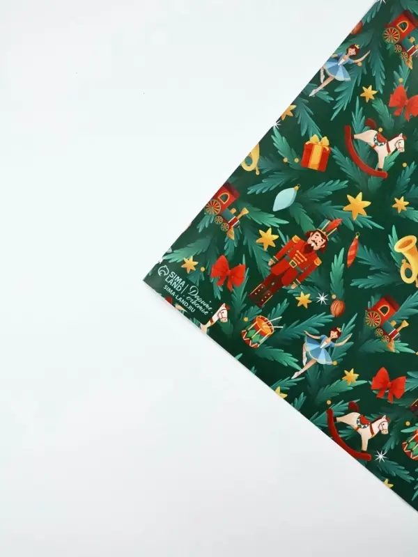 Набор упаковочной бумаги &laquo;Зимняя сказка&raquo;, 4 листа, 70&times;100 см