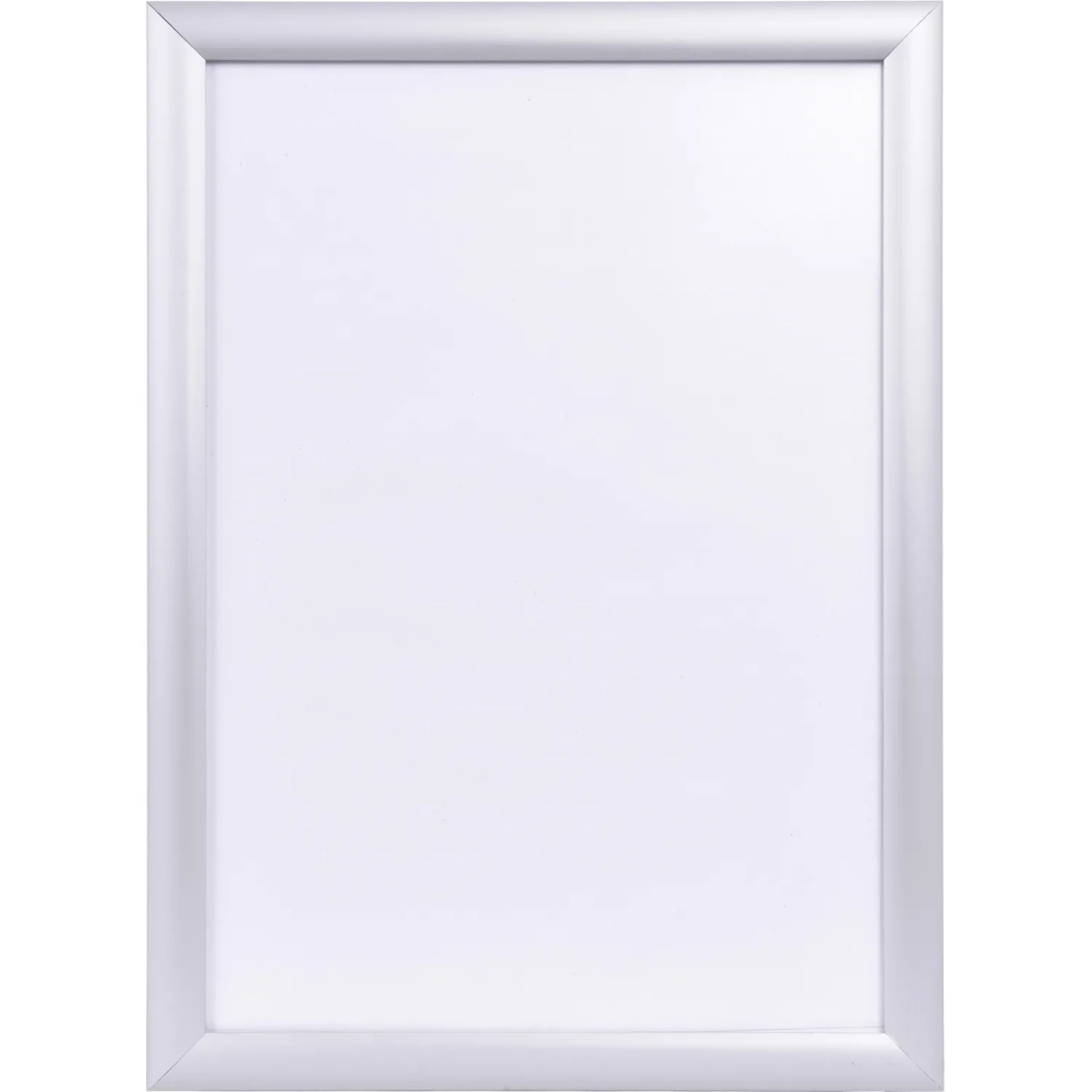 Рамка 297х420, серебро, метал., с клик профилем, ПЭТ стекло, 2011_03_72_045