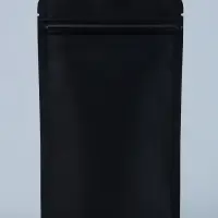 Пакет Zip-lock Крафт с прямоугольным окном, черный,12&times;20&times;4 см