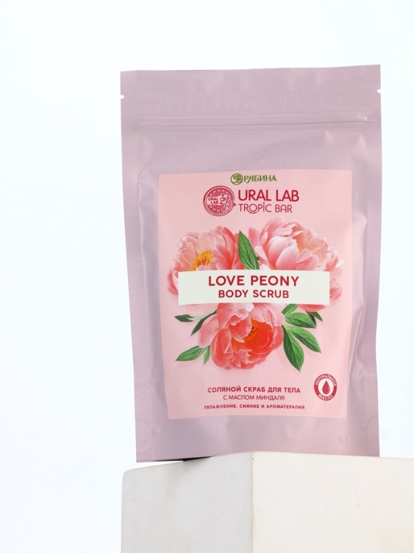Скраб для тела соляной «Пион» с маслом миндаля, 250 г TROPIC BAR Скраб для тела соляной «Пион» с маслом миндаля, 250 г TROPIC BAR