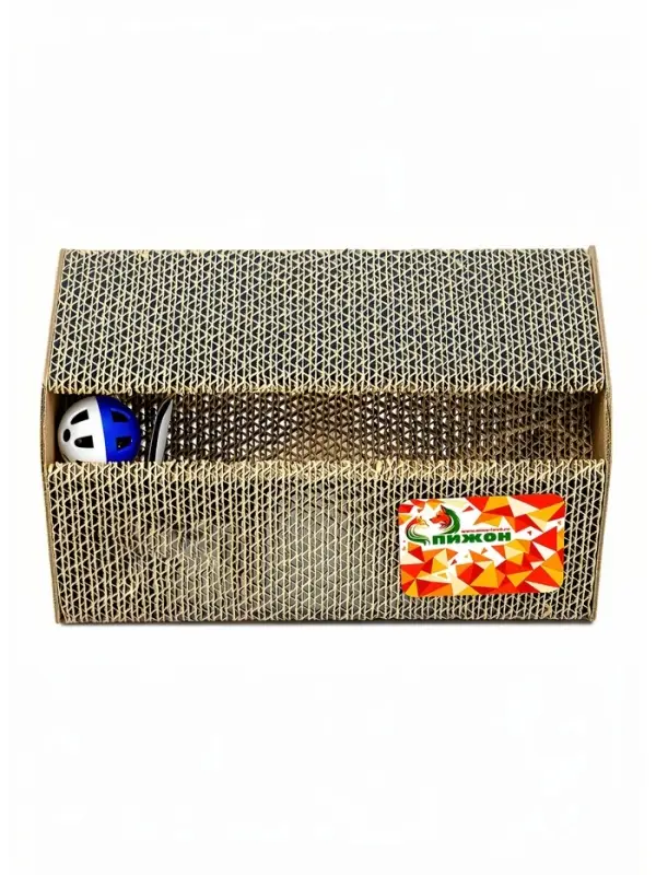 Когтеточка - игрушка, &laquo;Сыр&raquo;, 24.5&times;18&times;8.5 см, с кошачьей мятой, гофрокартон