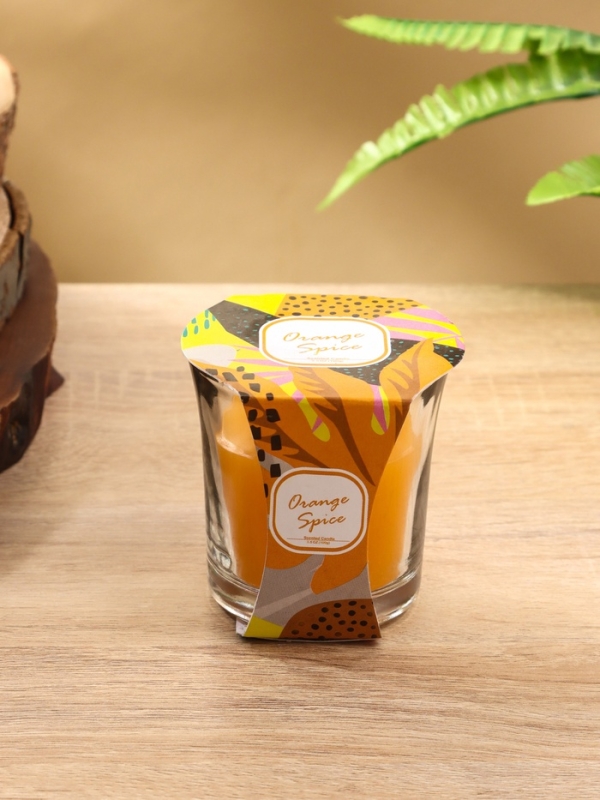 Свеча ароматическая "Candle" 100 гр, апельсиновые специи