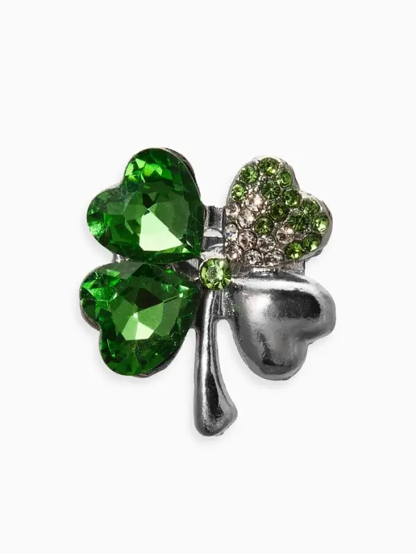 Брошь &laquo;Клевер&raquo;, МИКС, (неделимая фасовка 12 шт. цена за шт.)