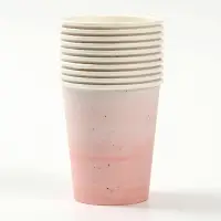 Стакан одноразовый бумажный «Розовая керамика», 250 мл Стакан одноразовый бумажный «Розовая керамика», 250 мл
