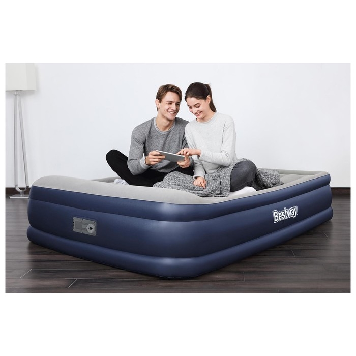 Кровать надувная Queen, 203 х 152 х 46 см, со встроенным электронасосом, 67630 Bestway Кровать надувная Queen, 203 х 152 х 46 см, со встроенным электронасосом, 67630 Bestway