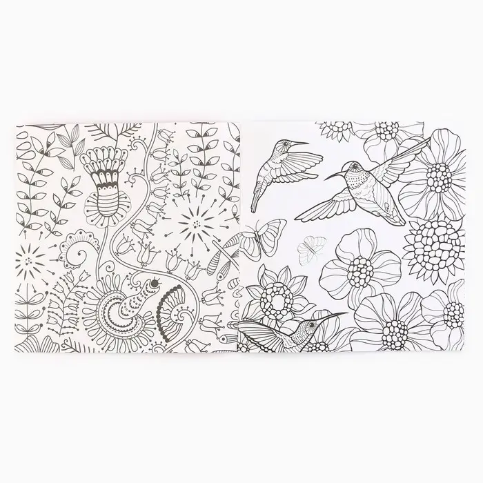 Раскраска - антистресс &laquo;Цветочные узоры&raquo;, 20 стр.