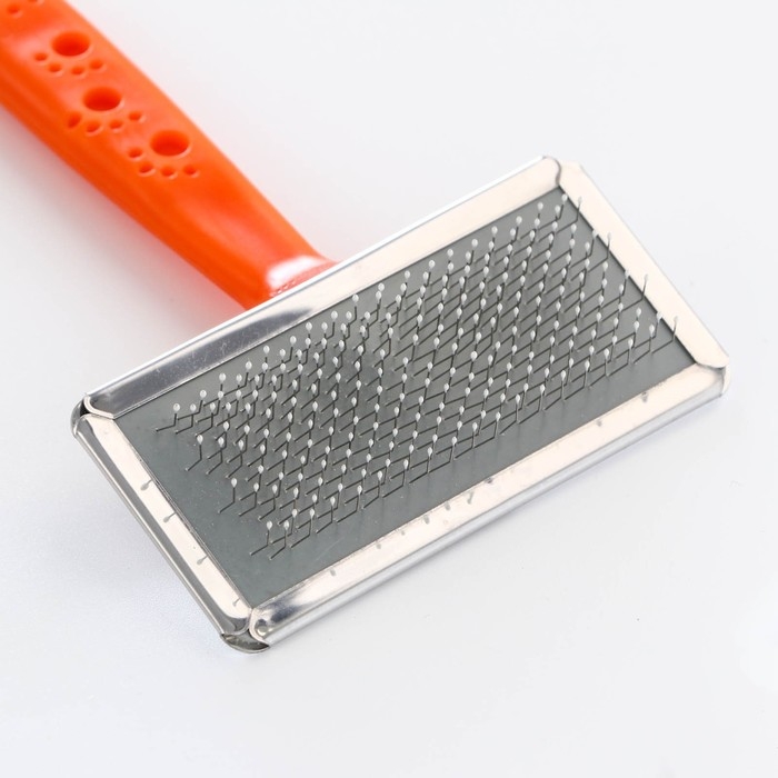 Пуходерка  Пуходерка "Лапки" средняя с каплями, 9 х 12 см, оранжевая