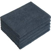 Набор полотенец махровых без бордюр 440 г/м2, 40х70 т.сер, 5шт