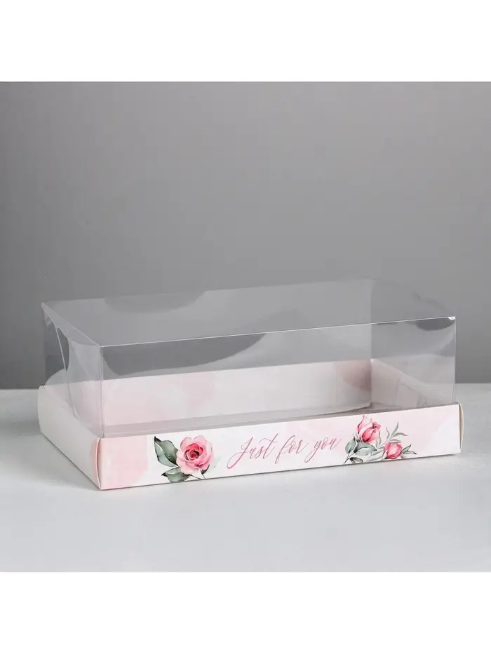 Коробка кондитерская &laquo;Just for you&raquo;, 22&times;8&times;13.5 см