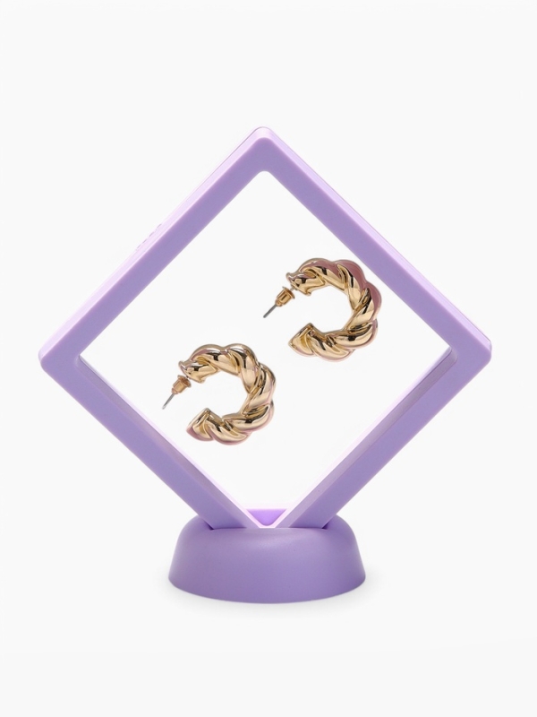 Подставка для украшений «Ромб», 13*12,5*5 см, цвет сиреневый Подставка для украшений «Ромб», 13*12,5*5 см, цвет сиреневый
