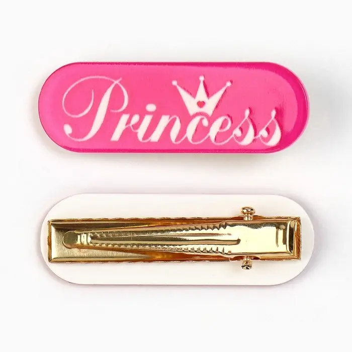 Заколка для волос Princess, 4.5 х 1.5 см